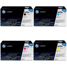 حبر ليزر اصلي اتش بي HP 645A مجموعة 4 الوان .